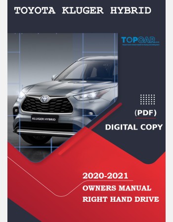 toyota kluger hybrid 2020-2021 owners manual rhd